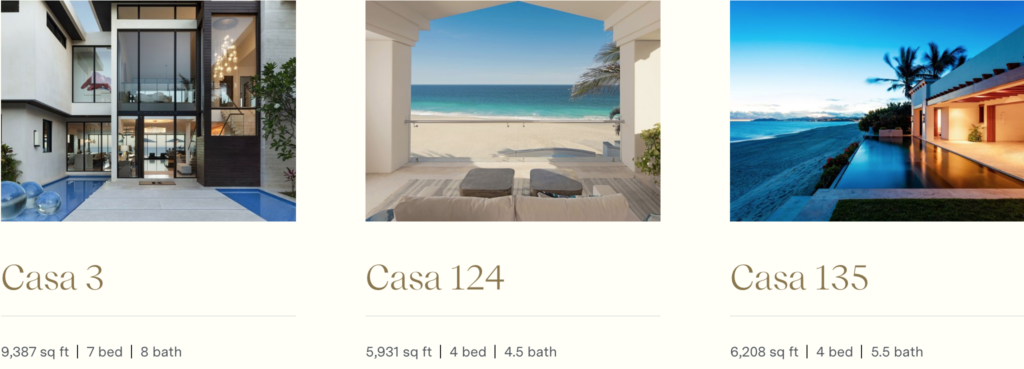 The custom homes at El Dorado